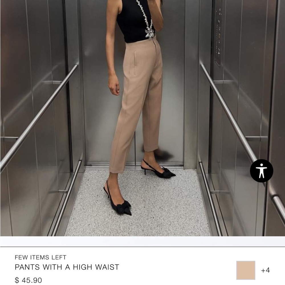Zara pant with high waist